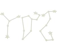 Glow in The Dark Stars Shining Assorted Wall Decals for Ceiling Or Walls,Twelve Constellations