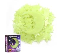 Glow in The Dark Stars Stickers for Ceiling,3D Luminous Stars Wall Stickers for Kids Girl Boy Bedroom,Baby Room Nursery,205PCS Star & 1 Moon,Twinkle Twinkle Bright Starss Stickers