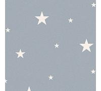 Glow In The Dark Stars Textured Wallpaper AS Creation Grey One Size