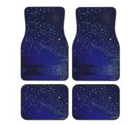 Glow in The Dark Stars Waterproof Car Mats Full Set-4mm Thick Diving Material-Premium Car Accessories Cute Car Rug