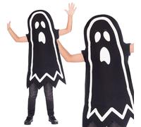Glow in the Dark Stick Ghost Fancy Dress Costume | Core Boy (age 4-6yrs 11cm)