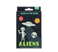 Glow in The Dark Stick-on Shapes (Box of 25) - Aliens