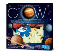 Glow-in-the-dark Sticker Pack - Planets and Stars Multicoloured one size