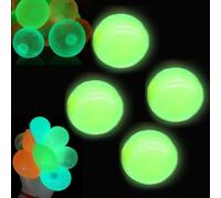 Glow in The Dark Sticky Balls, Squishy Ball That Stick to The Ceiling, Stress Relieving Balls for Kids and Adults, Washable Squeeze Toys, Stocking Stuffers for Teens Gifts