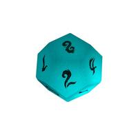 Glow-in-The-Dark Stone Dice - Hand-Carved Gemstone Dice D4 D6 D8 D10 D12 D20 Percentile or 7PCS Polyhedral Set for DND & RPG Games(D12Face)