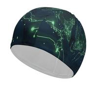 Glow in The Dark Swim Cap for Women Men,Swimming Cap-Comfortable Flexible,Swim Hat for Long Thick Curly Hair & Braids Hair
