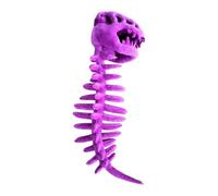 Glow-in-the-Dark T-Rex Skeleton Pet Costume,Soft Plush Dinosaur Outfit for Cats and Dogs,Funny Halloween Cosplay Hood Suit for Party Trick-or-Treat,Halloween Costumes(H-31.5 inch)