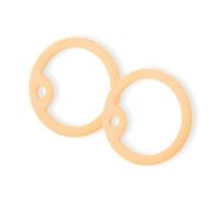 Glow in The Dark Tactical Rubber Dog tag SILENCERS u.s. Military Army Airsoft gi id - Stop clanking (Orange Glow 10-Pack)