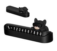 Glow-in-the-Dark Temporary Parking Phone Number Card | Fluorescent Black Stop Parking Sign for SUV, RV, Sedan, Cool Decorative Car Accessories for Contact and Parking Convenience