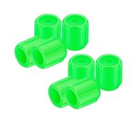 Glow In The Dark Tire Valve Caps, High Visibility,1.5x1.2x1.2cm, Fluorescent Stem Caps, Night Visibility Accessories, Enhancing Car Appearance, For Car SUVs Trucks Motorcycles Motorbikes Bicycles E-Bi