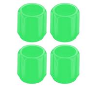 Glow in The Dark Tire Valve Caps - Night Tyre Plug, LED Valve Seal | 4pcs Fluorescent Cap Set, Bright Stem Air Cover for Bicycles Automobiles Trucks Sports Cars Scooters Road Safety Enhancer