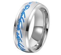 Glow in The Dark Titanium Steel Spinning Ring Mystical Unisex Jewelry Rotatable Magic Band for Men Women Novelty Gift