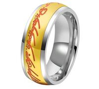 Glow in The Dark Titanium Steel Spinning Ring Mystical Unisex Jewelry Rotatable Magic Band for Men Women Novelty Gift