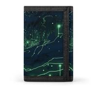 Glow in The Dark Trifold Wallet Credit Card Purse Portable Outdoor Sports Wallets Pocket Coin Wallet with Id Window for Men Women, style, One Size