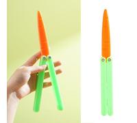 Glow in The Dark Turnip Knife Toy, Carrot Knife, Fluorescent 3D Printing Fidget Toy for Anxiety Stress Relief
