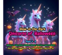 Glow-in-the-Dark Unicorns of Halloween: Magical Unicorns Shining Bright on Halloween Night | Fun Halloween Coloring Book for Kids Ages 4-8 (Spookyverse Coloring Adventures)