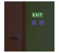 Glow in The Dark Wall Sticker"Exit" Sign - 10 x 25cm