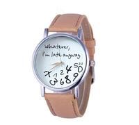 Glow in The Dark Watches for Men Cute O Neck Dress with Pocket Short Sleevele Dress Bracelet Watch (Beige, One Size)