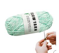 Glow in the Dark Wool Yarn Ball of Glow in the Dark Yarn for Crochet and Knitting, Luminous Yarn Polyester Crochet Yarn for Art Crafts (57.9 yards/50g)