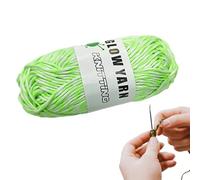 Glow in the Dark Wool Yarn Ball of Glow in the Dark Yarn for Crochet and Knitting, Luminous Yarn Polyester Crochet Yarn for Art Crafts (57.9 yards/50g)