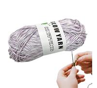 Glow in the Dark Wool Yarn Ball of Glow in the Dark Yarn for Crochet and Knitting, Luminous Yarn Polyester Crochet Yarn for Art Crafts (57.9 yards/50g)