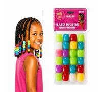 Glow in the Dark XL Pony Beads Bracelet Set - Multicolour Plastic Barrel Beads for Bracelets, Necklaces, Hair Braids, Keychains & Jewellery Making (Multi)