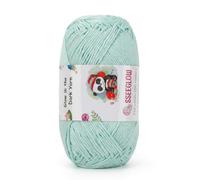 Glow in The Dark Yarn - 200m (235 Yards) Soft Polyester Crochet & Knitting Wool, Cute Panda Design, Fluorescent Green for Night Visibility, Ideal for Amigurumi, Scarves & Gifts (Blue)