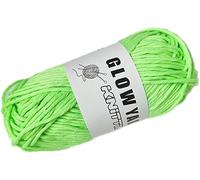Glow in The Dark Yarn for Crochet,Luminous Crochet Yarn Glow Sewing Craft for DIY Arts Crafts Halloween Knitting Sewing Crocheting Supplies,Yarn for Beginners Crochet Kit Making