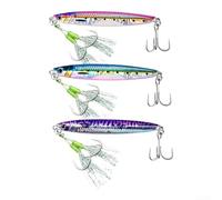 Glow Jig Lure 9cm 40g Metal Sea for bass Glow Jig Lure 9cm 40g | 3D mirror reflection, flash attraction, sturdy steel wire, saltwater durable, mackerel target