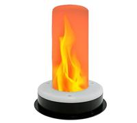 Glow Lantern - Waterproof Solar Powered, LED Flickering Light, Realistic Fire Effect, Amber Lighting Fixture, Exterior Decor Category, Orange Small Patio Garden Yard Porch Balcony Garage