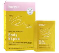 Glow Line Large Body Towels for Women - Lavender Rose Sweat Towels and Bath Towels (10 ct) - Shower Towels for Women No Rinse with Caffeine and Collagen Peptides - Adult Towels Extra Large