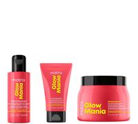 Glow Mania Super Gloss Protecting Mask 500ml with Mini Colour Protecting Shampoo & Conditioner