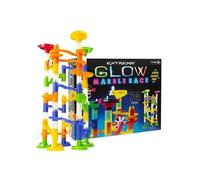 Glow Marble Run Game Set For Kids - Light Up Marble Run For 4+ Year Olds - Creative Glow In The Dark Rush Toy For Building Fun