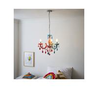 Glow Marie Funky 3 Light Chandelier In Multi Coloured Finish
