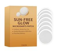 Glow Microneedle Patch, 7 Pieces Facial Bronze Glow Pads, Durable Face Tanning Solution, Reliable Enhancer, Practical Beauty Supply for Women Men Busy Professionals