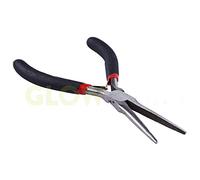 Glow Mini Extra Long Nose Pliers - Professional Heavy Duty Drop Forged Heat Treated Spring Loaded Needle Tool with Comfortable Non Slip Matt Finished Grips for Precision Work DIY Hobbies and Crafts