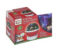 Glow Naughty Little Xmas Elf Moving Ceiling Projector - Rotating Low Light Festive Colour Changing Fun Family Magical Elves Behavin Badly Elfie and Elvie Christmas Wall Nightlight for All Kids Ages