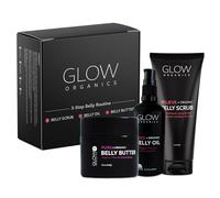 Glow Organics 3-step routine for the abdomen: prevention of stretch marks