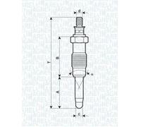 MAGNETI MARELLI Glow plug Voltage: 11V 062900010304 Glow plugs,Glow plugs diesel MERCEDES-BENZ,BMW,OPEL,190 (W201),Stufenheck (W124),Stufenheck (W123)