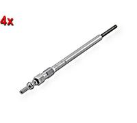 Glow Plug 4x HELLA Fits ALFA ROMEO CADILLAC FIAT LANCIA SAAB 02-15 1214034