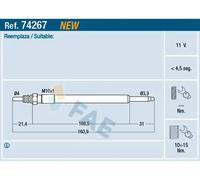 Glow plug 74267 FAE for HONDA ACCORD VII ACCORD VII Tourer FR-V CR-V Mk II