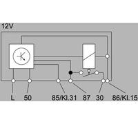 Glow plug controller 4RV 008 188-161 HELLA for OPEL FORD