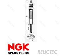 GLOW PLUG FITS: MAZDA ASTINA / ETUDE III HATCHBACK 1.7 D .MAZDA FAMILIA MK V