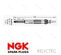Glow Plug for DACIA RENAULT NGK 6416