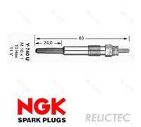 NGK 4818 Glow Plug for HONDA,MG,RENAULT,VOLVO