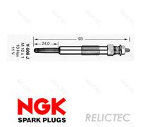 Glow Plug for OPEL RENAULT NGK 2419