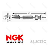 Glow Plug Diesel Mitsubishi:L200,L300 III 3,PAJERO Sport I 1,Delica II 2