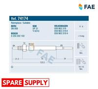GLOW PLUG FOR AUDI A4 A6 A8 ALLROAD C5 FAE 74174