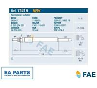 FAE 74219 Glow plug