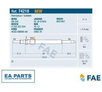 Glow Plug for CITROËN JAGUAR LAND ROVER FAE 74218